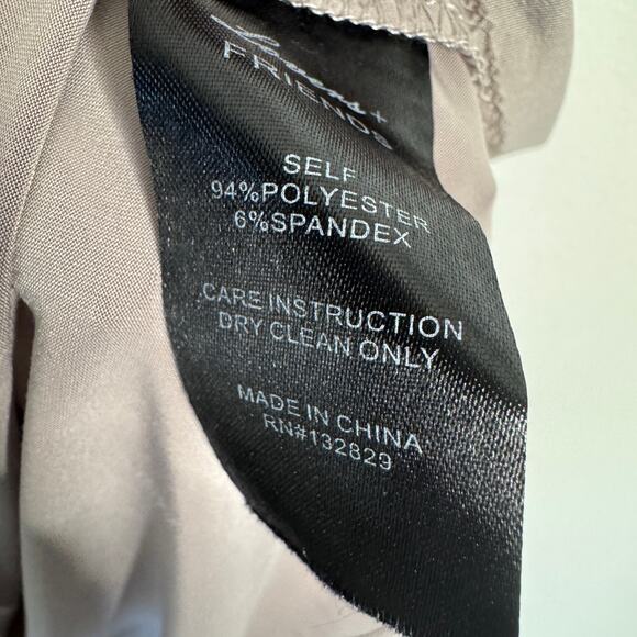 Lovers + Friends Dress Women Small Gray Asymmetric Faux Wrap Going Out Neutral - Picture 4 of 8